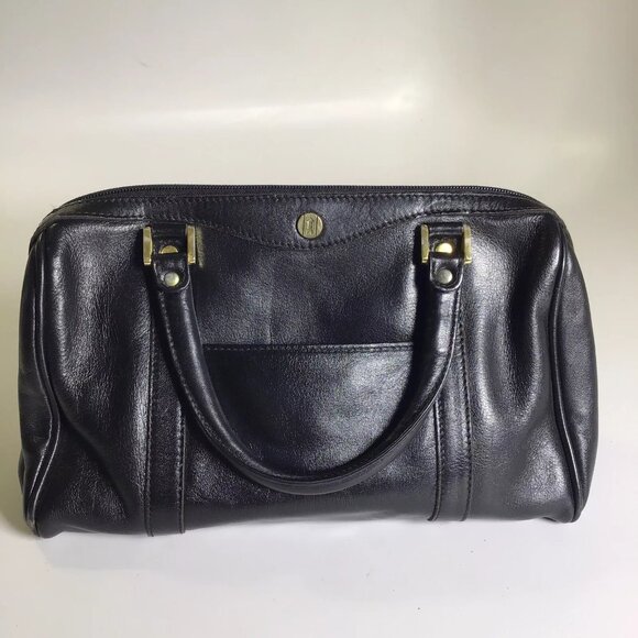 Goldphiel Boston Bag Euc, Black Leather - Picture 3 of 13